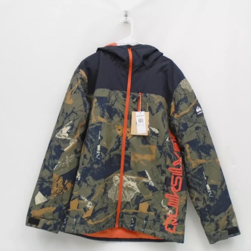 QUIKSILVER D MORTON RIPPER CAMO MEN'S LARGE SNOWBOARD / SKI WINTER JACKET